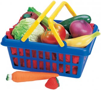 Learning Resources Fruit & Vegetable Play Food Basket